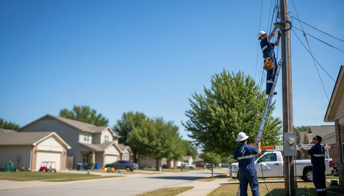 Residential electrician providing installation services in Searsboro, IA